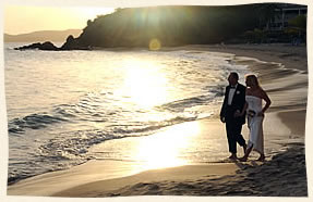 Sunset beach wedding - Virgin Islands