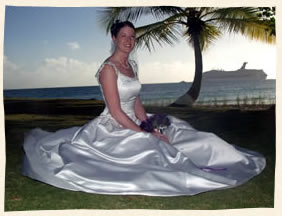 Wedding in St Thomas - incredible wedding bride