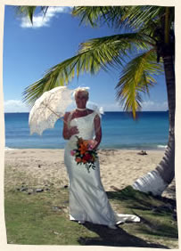 Island bride St. Thomas beach wedding.