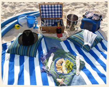 island beach picnic