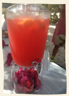 rum punch dispenser caribbean beach wedding