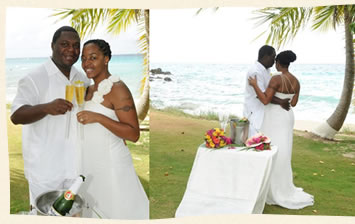 Vow Renewal on Bluebeards Beach