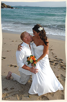 Island dream wedding at Bluebeards Beach St Thomas Virgin Islands