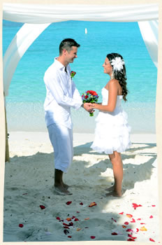 Beach Wedding St Thomas - Happy Couple