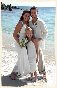 Beautiful Family at Bluebeards Beach Wedding