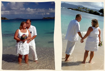 Married on Sapphire Beach St Thomas US Virgin Islands