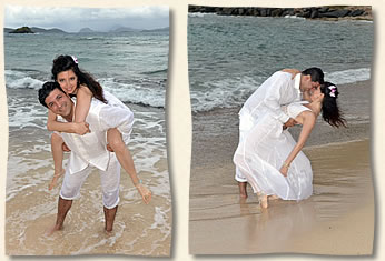 Sapphire Beach Wedding Couple