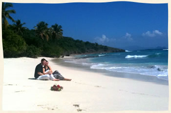 Private beach wedding - Hans Lollick island - US Virgin Islands