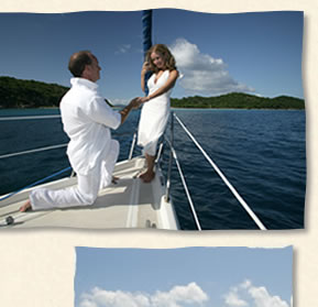 St. Thomas sailing wedding in the Virgin Islands.
