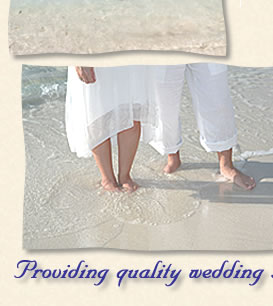 Getting married in St. Thomas Virgin Islands with toes in the sand.