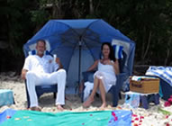 Beach picnics for island weddings. US Virgin Islands