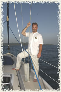 virgin island groom at sea