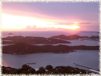 sunset at Paradise Point Gazebo