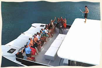 Wedding receptions on boats in the Virgin Islands. St. Thomas St. John BVI