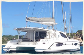 Catamaran Sailboat for weddings in the US Virgin Islands.