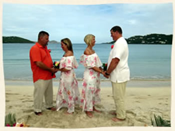 Double vow renewal on St. Thomas Virgin Islands