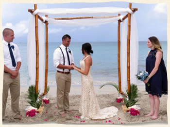 Bamboo Wedding Arch Virgin Islands Wedding Island Wedding Services