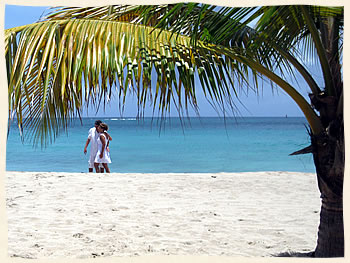 Getting married at Limetree Bluebeards Beach St. Thomas Viirgin Islands