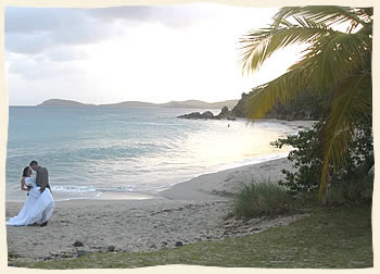 Bluebeards Beach St Thomas Virgin Islands Wedding Couple