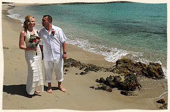 Walking the beach couple - St. Thomas USVI