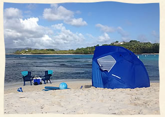 Gorgeous day for a picnic on Lindquist Beach after getting married.