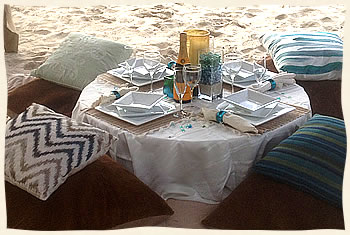 Private wedding picnic at Magens Beach St. Thomas