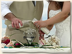 Sand Ceremony for beach wedding  on St. Thomas Us Virgin Islands