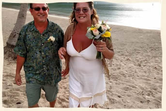 wedding at Magens Beach St. Thomas