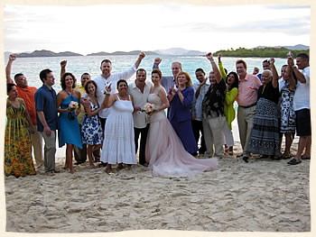 Tropical wedding celebration Saint Thomas, USVI 