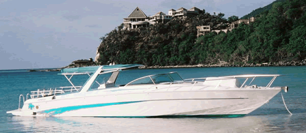 powerboat weddings St. Thomas St John US Virgin Islands