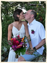 Wedding kisses at Pt. Pleasant Gazebo 