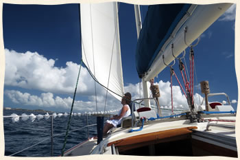 Sailboat wedding US Virgin Islands