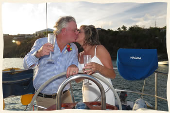 Vow renewal sailboat St. Thomas Virgin Islands