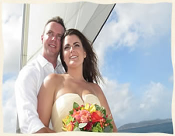 Wedding on Sailboat Virgin Islands