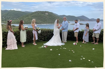 Married at a villa in St. John US Virgin Islands